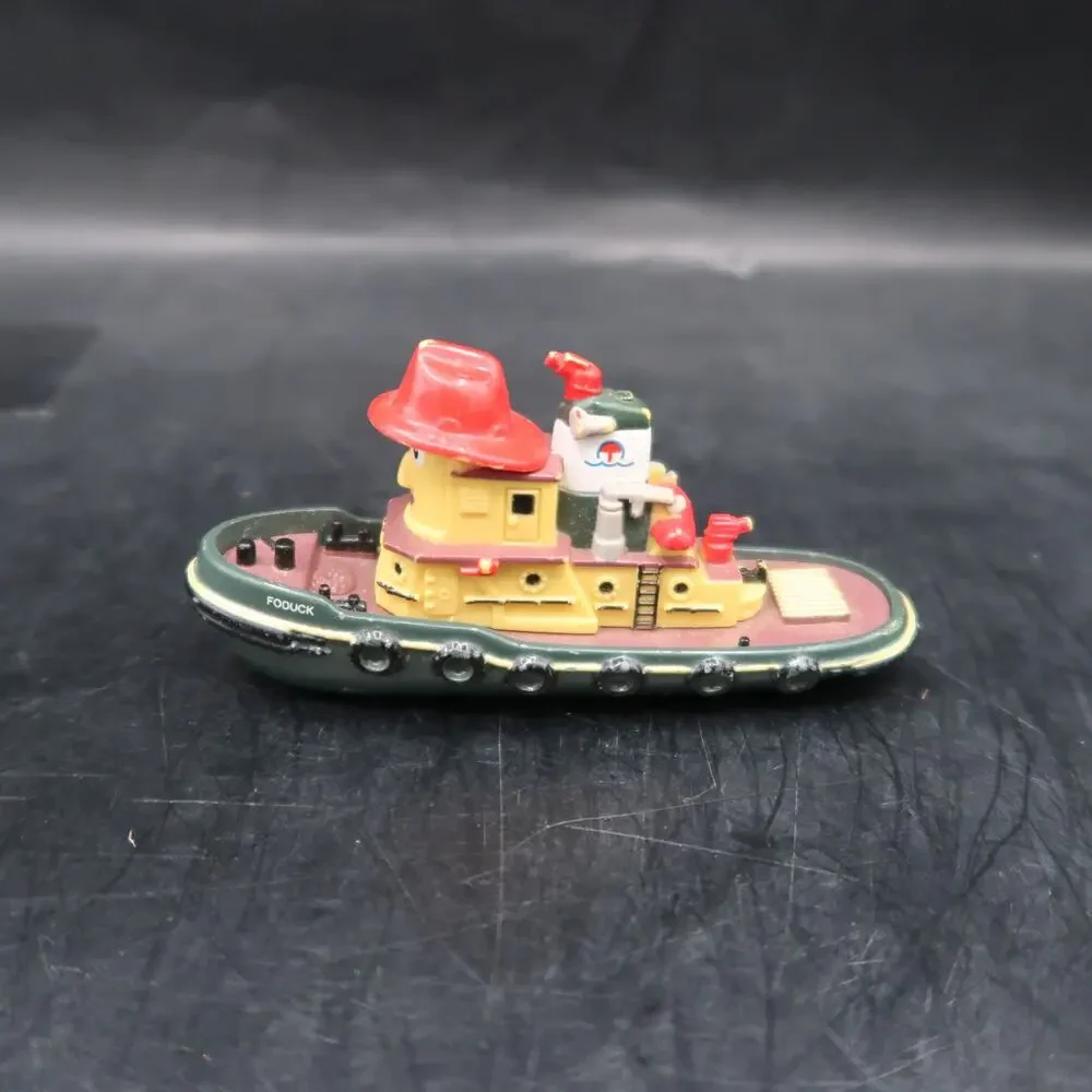 ERTL Theodore Tugboat Die Cast Toy Boats Set of 2 Rebecca & Foduck Vintage 1998